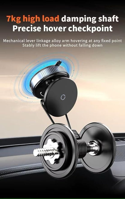 Magnetic Suction Phone Holder | 360° Strong Grip | Universal Mobile Stand for Car, Desk & Home